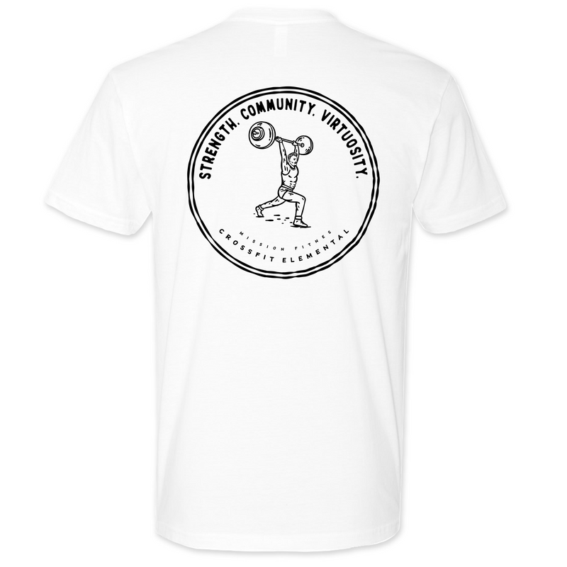 Mens Medium White Style_T-Shirt