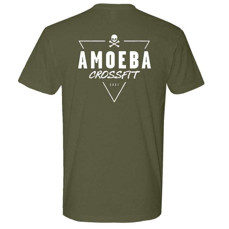 Mens Medium Military Green Style_T-Shirt