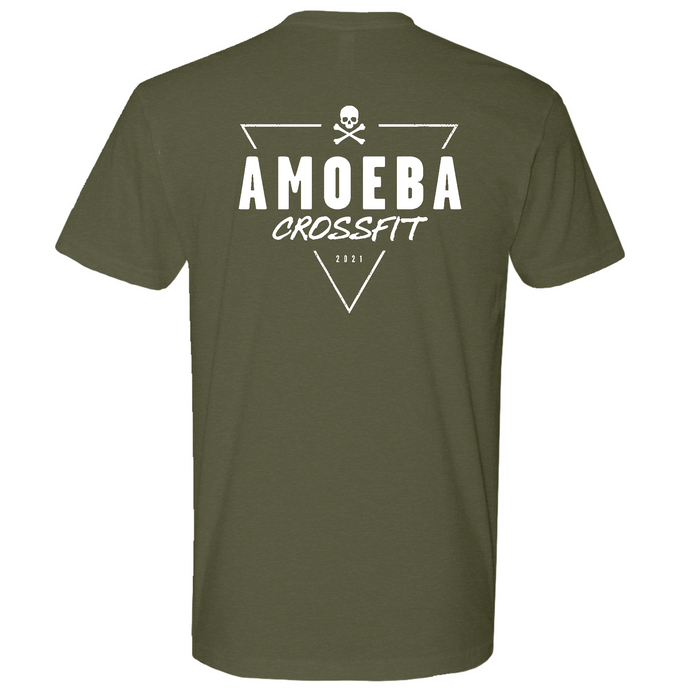 Mens Medium Military Green Style_T-Shirt