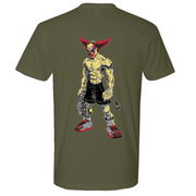 Mens Medium Military Green Style_T-Shirt