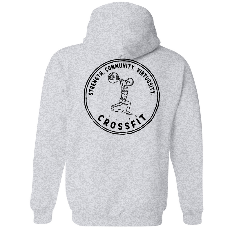 Mens Medium Grey Heather Style_Hoodie