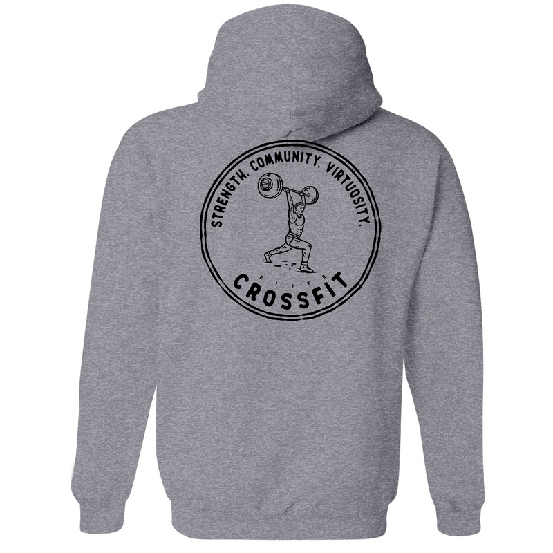 Mens Medium Gunmetal Heather Style_Hoodie