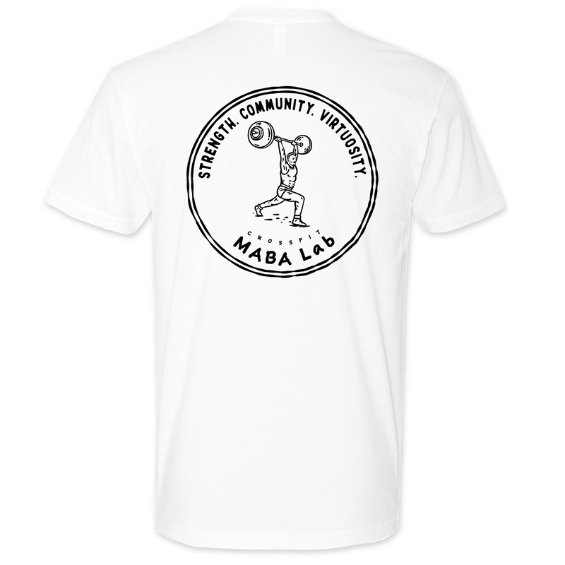 Mens Medium White Style_T-Shirt
