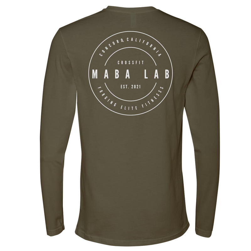Mens Medium Military Green Style_Long Sleeve