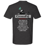 Mens Medium Heather Heavy Metal Style_T-Shirt