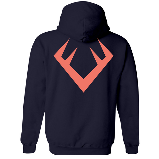 Unisex Medium Navy Style_Zip_Hoodie
