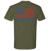 Mens Medium Military Green Style_T-Shirt