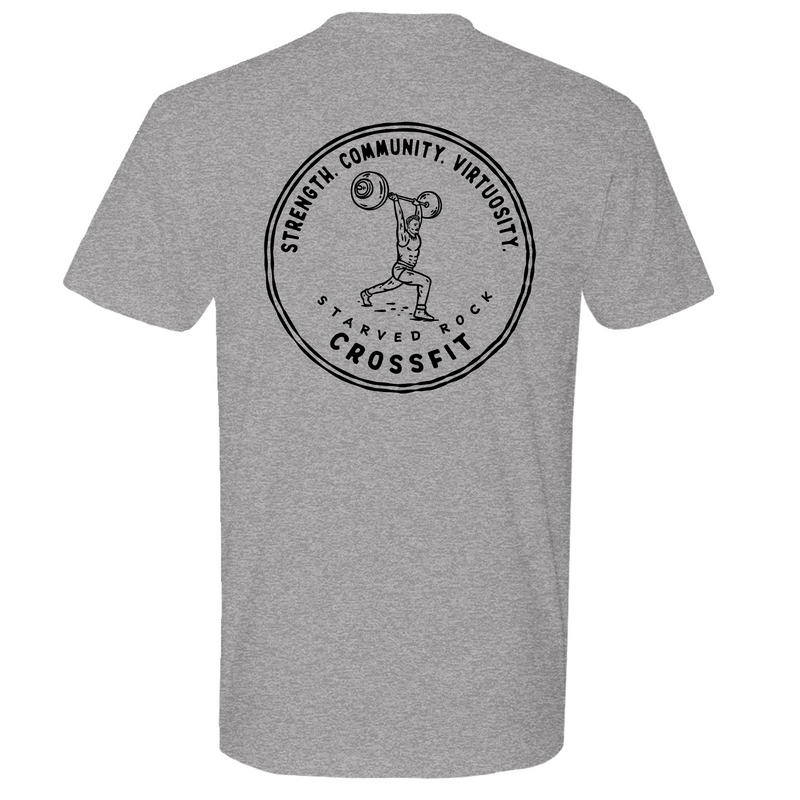 Mens Medium Dark Heather Gray Style_T-Shirt