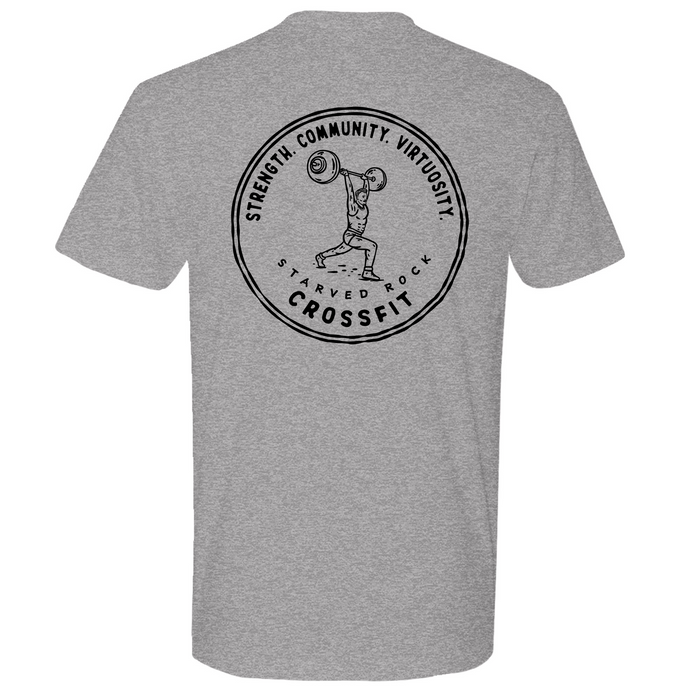 Mens Medium Dark Heather Gray Style_T-Shirt