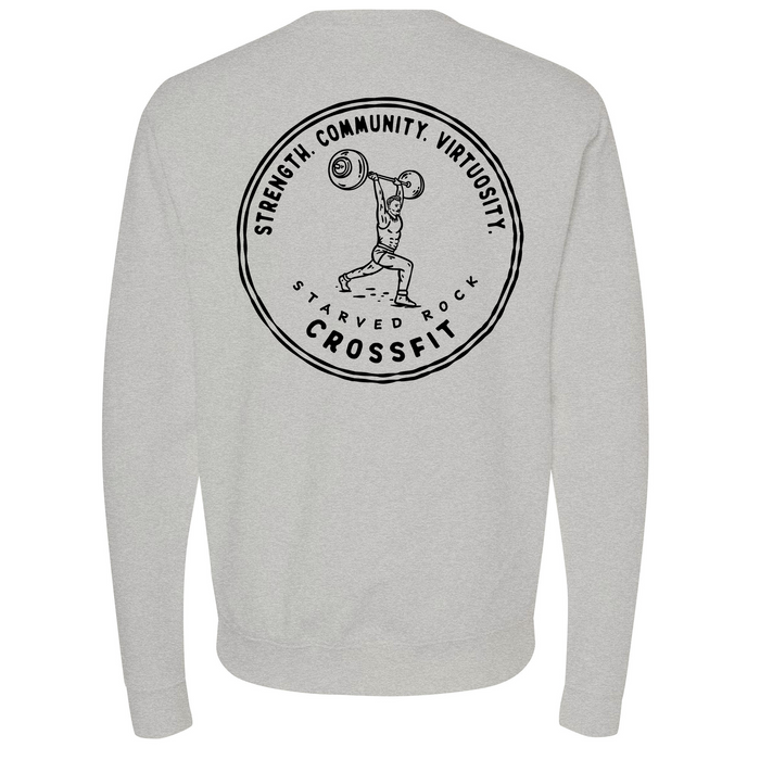 Mens Medium Grey Heather Style_Sweatshirt