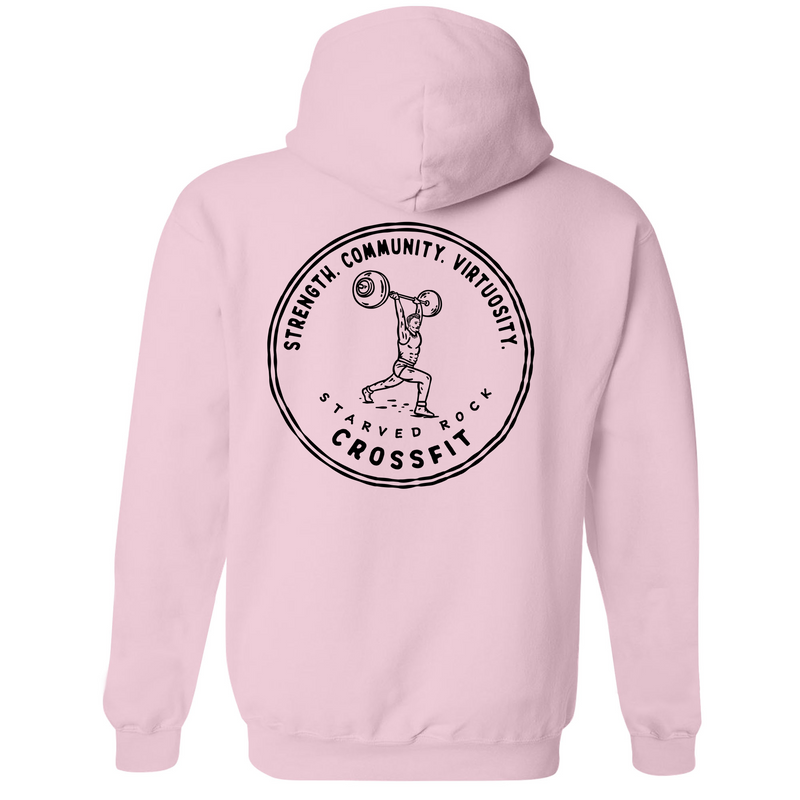 Mens Medium Light Pink Style_Hoodie