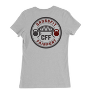 Womens Medium Solid Athletic Grey Style_T-Shirt
