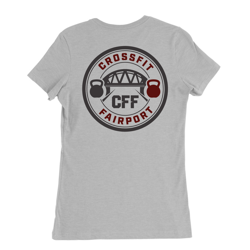 Womens Medium Solid Athletic Grey Style_T-Shirt