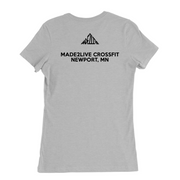 Womens Medium Solid Athletic Grey Style_T-Shirt