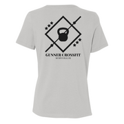 Womens Medium Solid Athletic Grey Style_T-Shirt