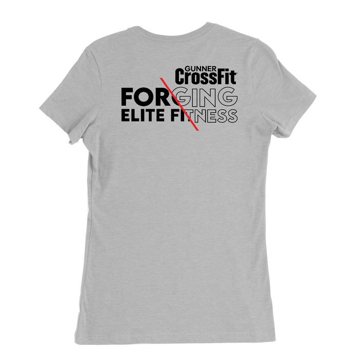 Womens Medium Solid Athletic Grey Style_T-Shirt