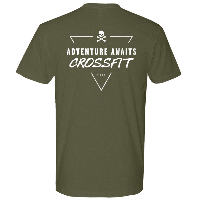 Mens Medium Military Green Style_T-Shirt