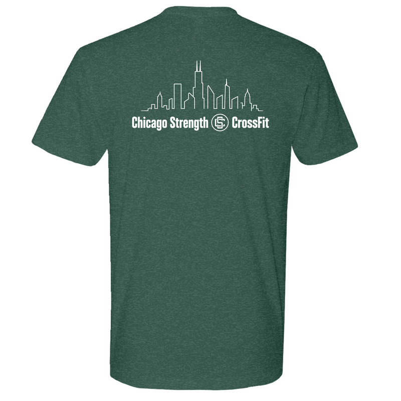 Mens Medium Heather Forest Green Style_T-Shirt