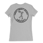 Womens Medium Solid Athletic Grey Style_T-Shirt