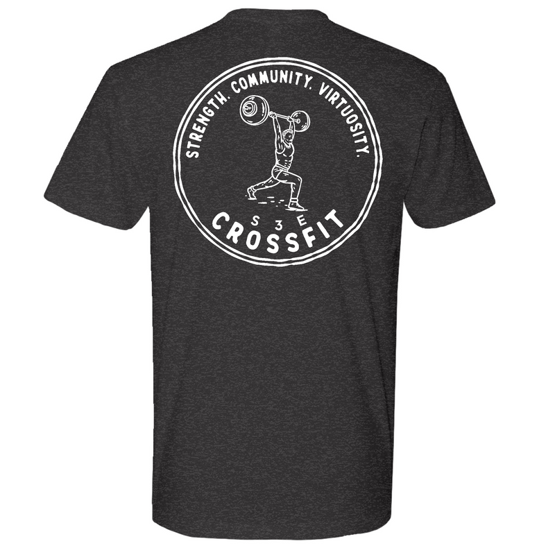 Mens Medium Heather Heavy Metal Style_T-Shirt