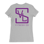 Womens Medium Solid Athletic Grey Style_T-Shirt