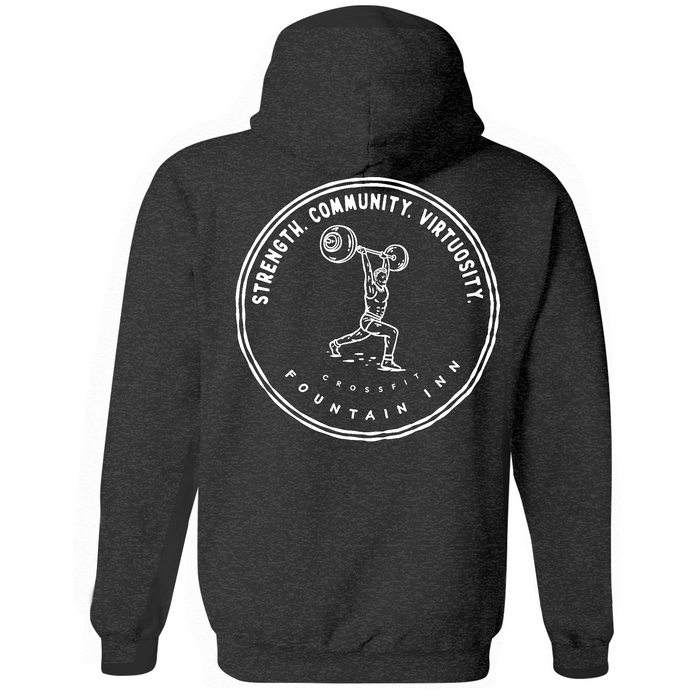 Mens Medium Charcoal Heather Style_Hoodie