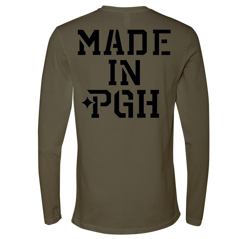 Mens Medium Military Green Style_Long Sleeve