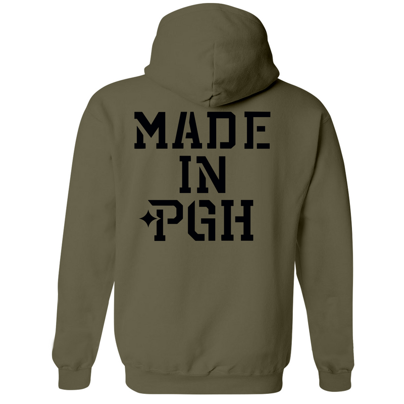 Mens Medium Army Style_Hoodie