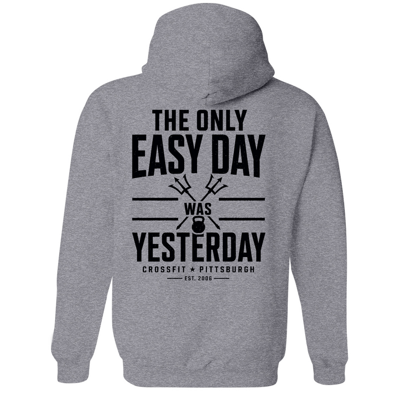 Mens Medium Gunmetal Heather Style_Hoodie