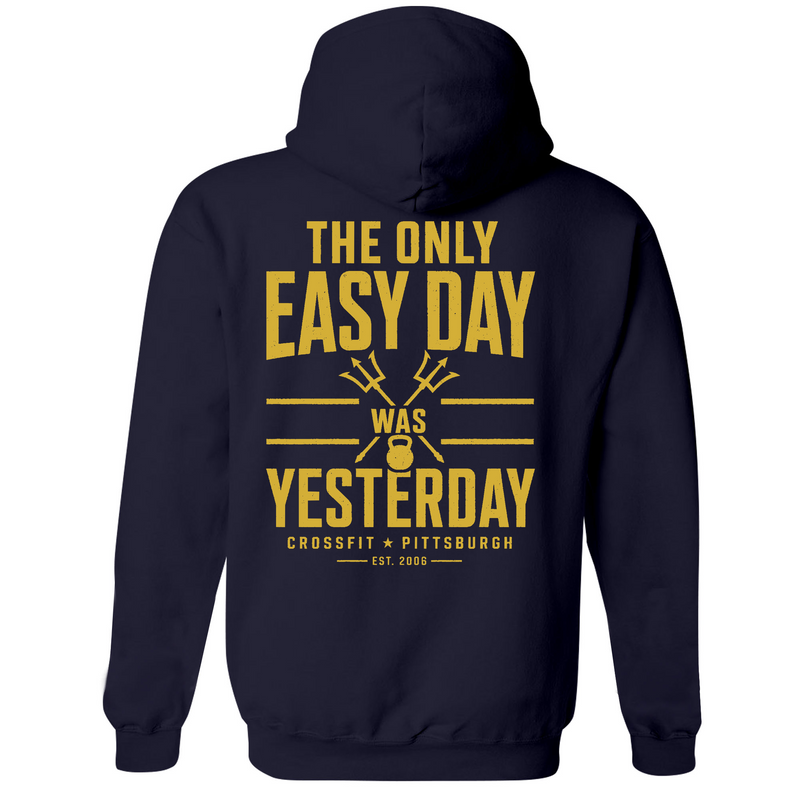 Mens Medium Classic Navy Style_Hoodie