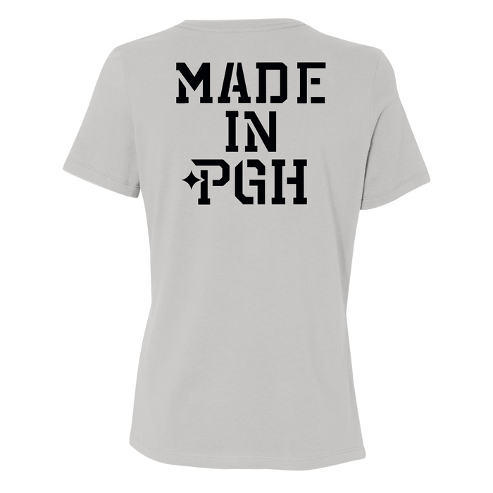 Womens Medium Solid Athletic Grey Style_T-Shirt