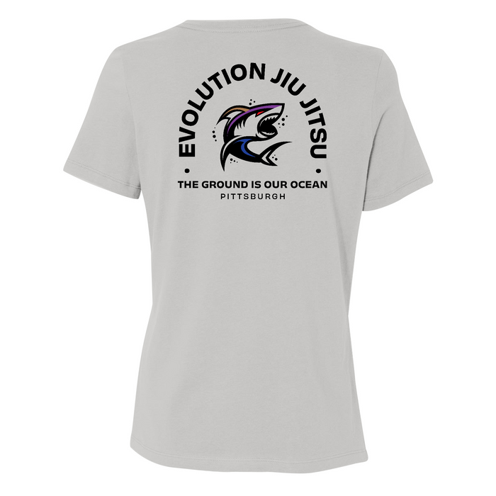 Womens Medium Solid Athletic Grey Style_T-Shirt