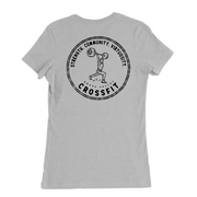 Womens Medium Solid Athletic Grey Style_T-Shirt