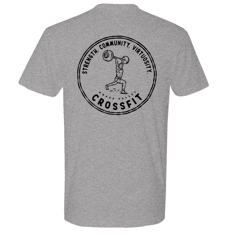 Mens Medium Dark Heather Gray Style_T-Shirt