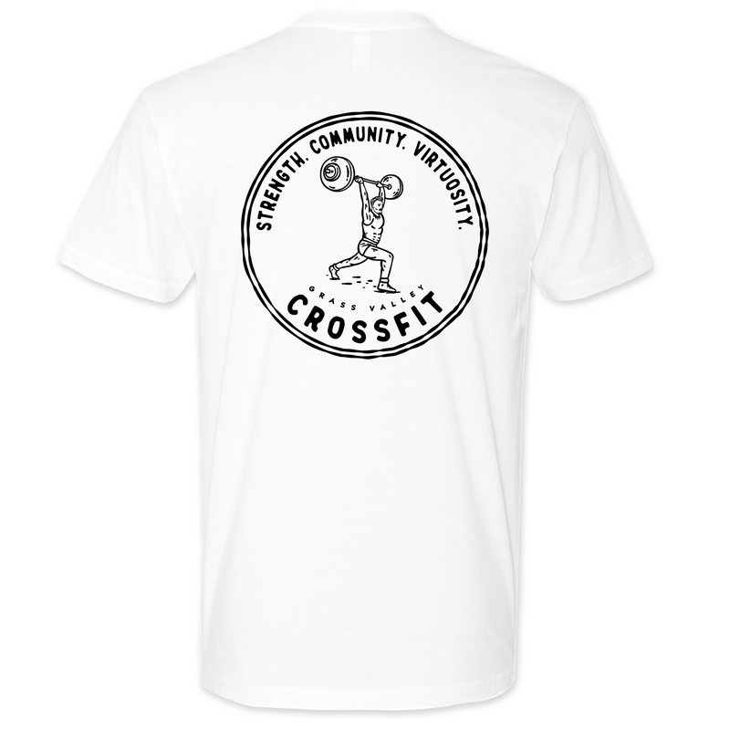 Mens Medium White Style_T-Shirt