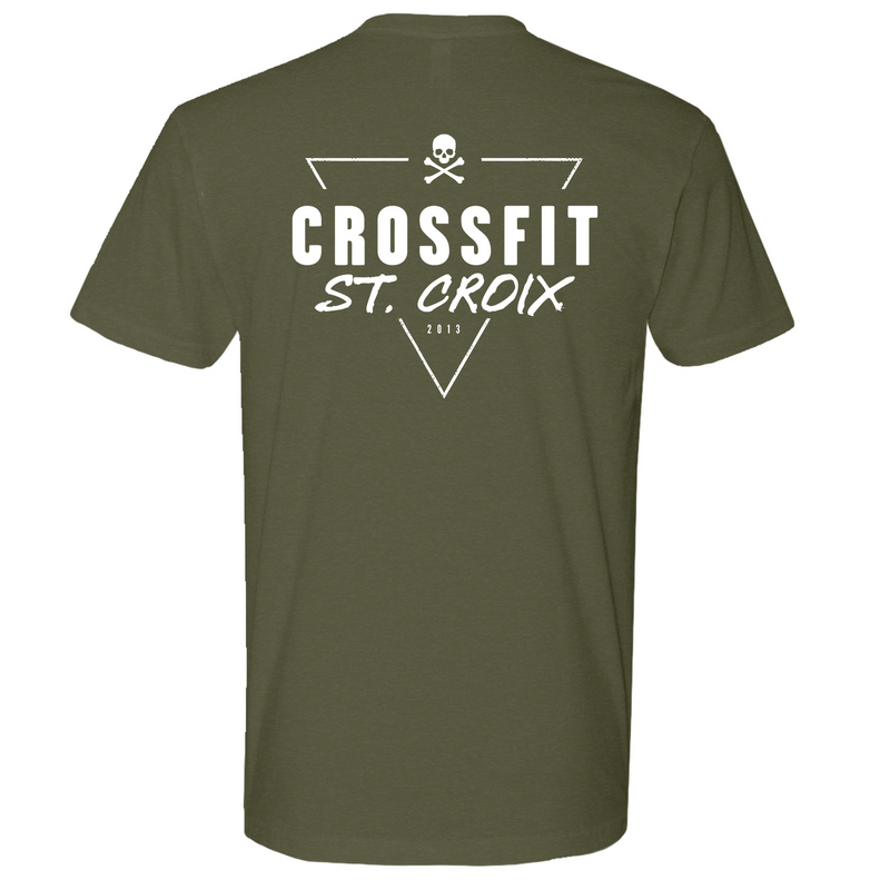 Mens Medium Military Green Style_T-Shirt