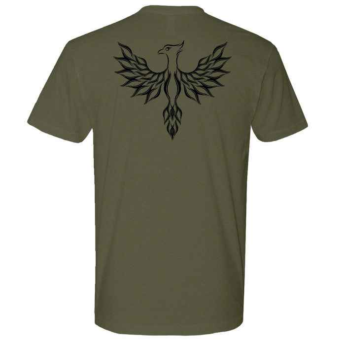 Mens Medium Military Green Style_T-Shirt