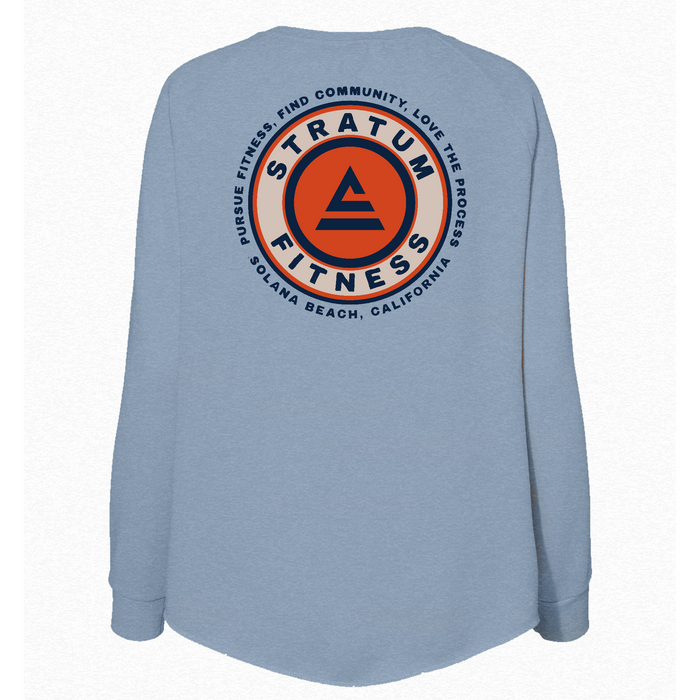 Womens Medium Misty Blue Style_Sweatshirt