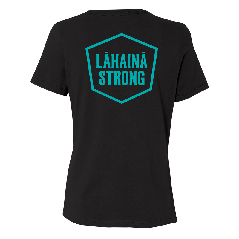 Lahaina CrossFit Strong Circle Palms Teal Womens - T-Shirt