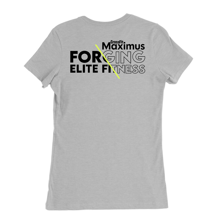 Womens Medium Solid Athletic Grey Style_T-Shirt