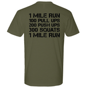 Mens Medium Military Green Style_T-Shirt