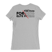 Womens Medium Solid Athletic Grey Style_T-Shirt