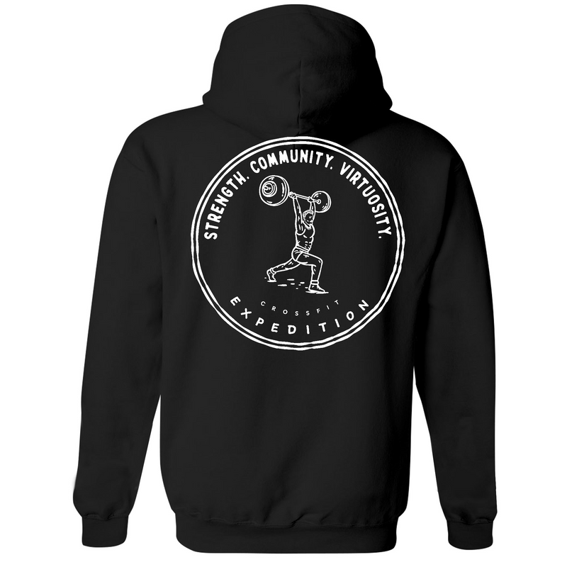 Unisex Medium Black Style_Zip_Hoodie