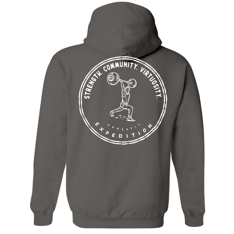 Unisex Medium Charcoal Style_Zip_Hoodie