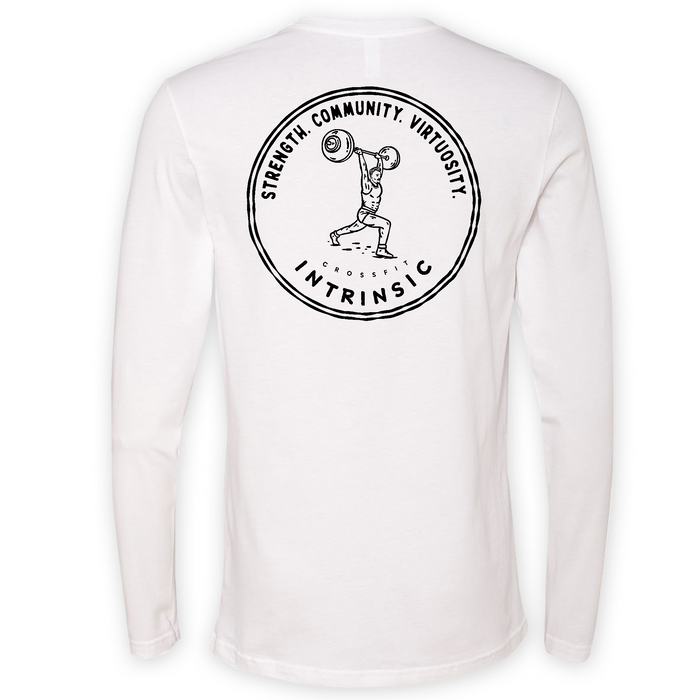 Mens Medium White Style_Long Sleeve