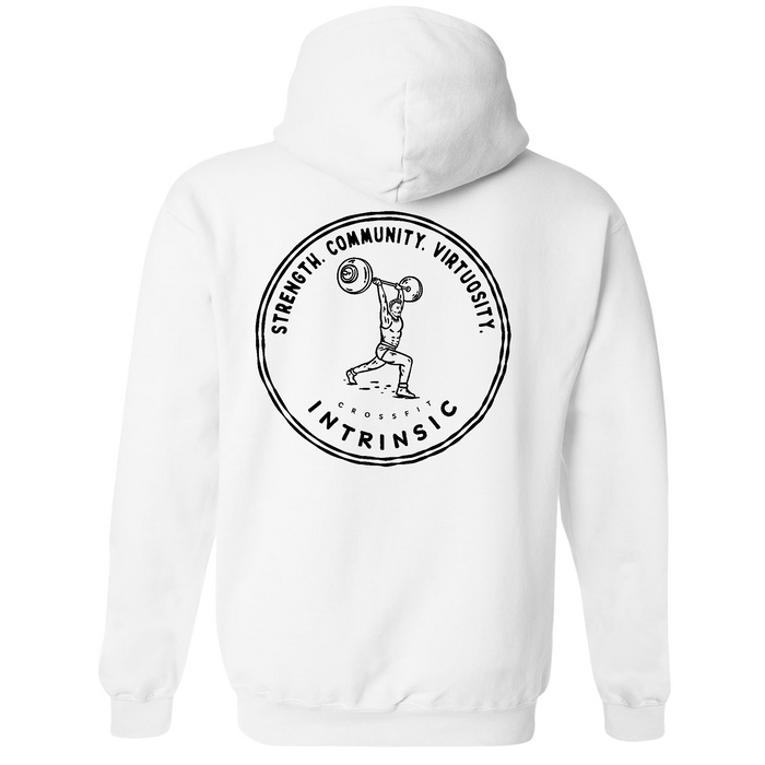 Mens Medium White Style_Hoodie