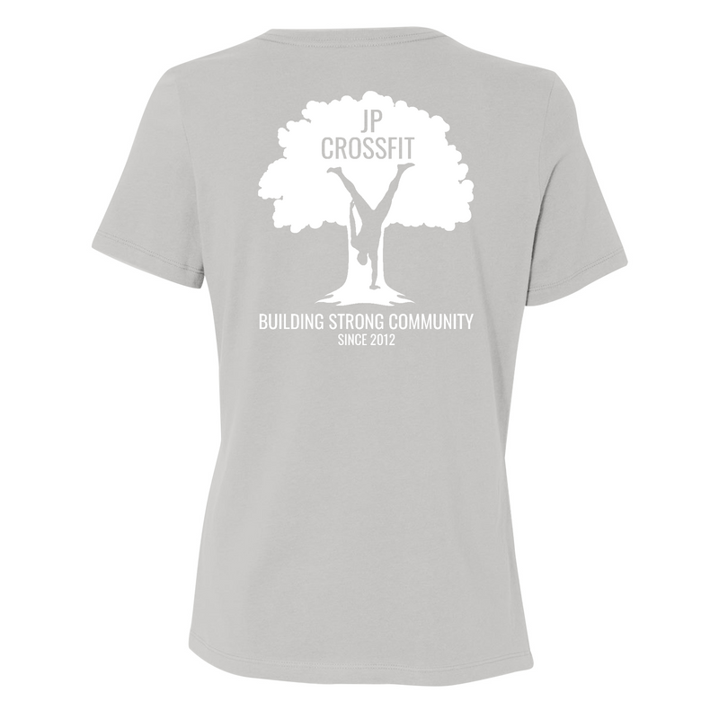 Womens Medium Solid Athletic Grey Style_T-Shirt