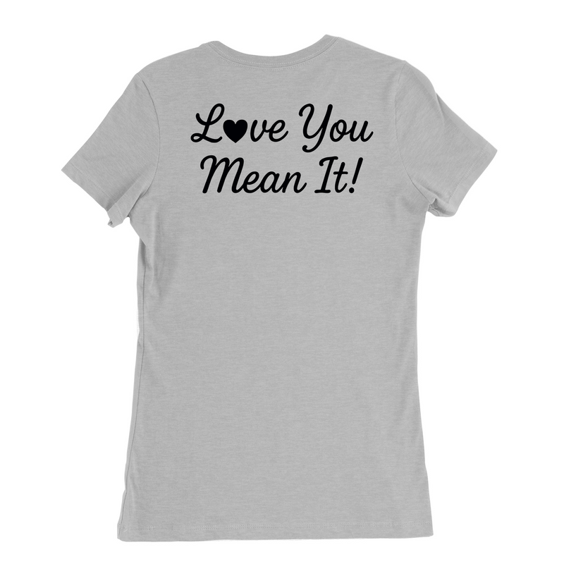 Womens Medium Solid Athletic Grey Style_T-Shirt