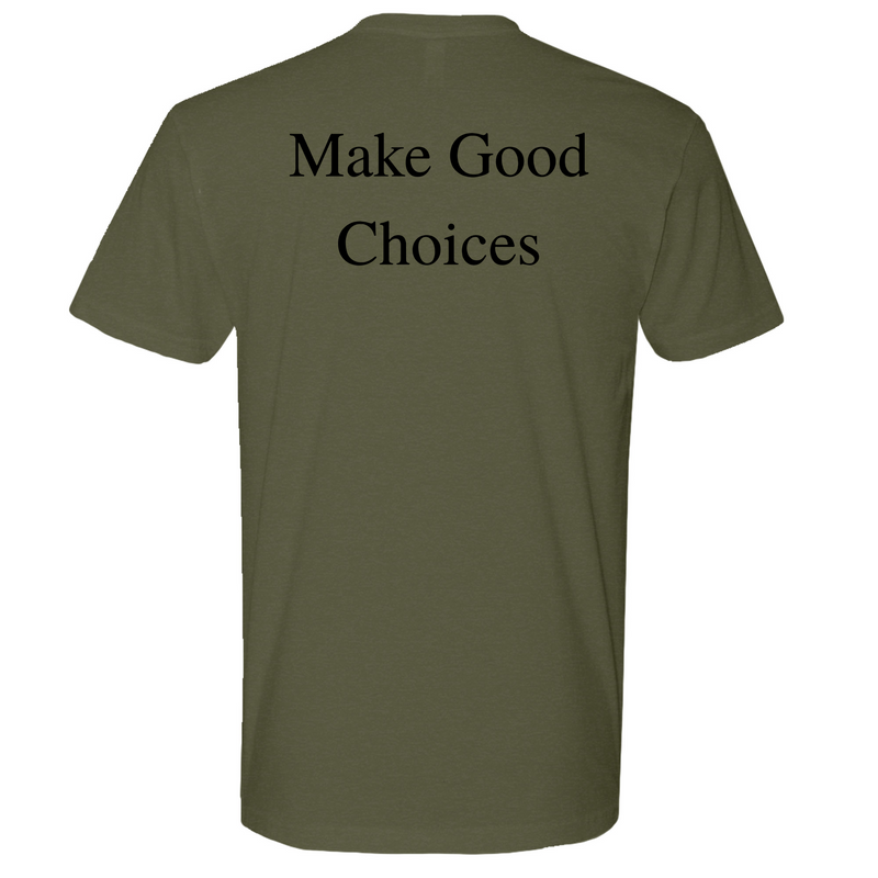 Mens Medium Military Green Style_T-Shirt
