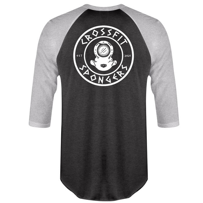 CrossFit Spongers White Mens - 3/4 Sleeve